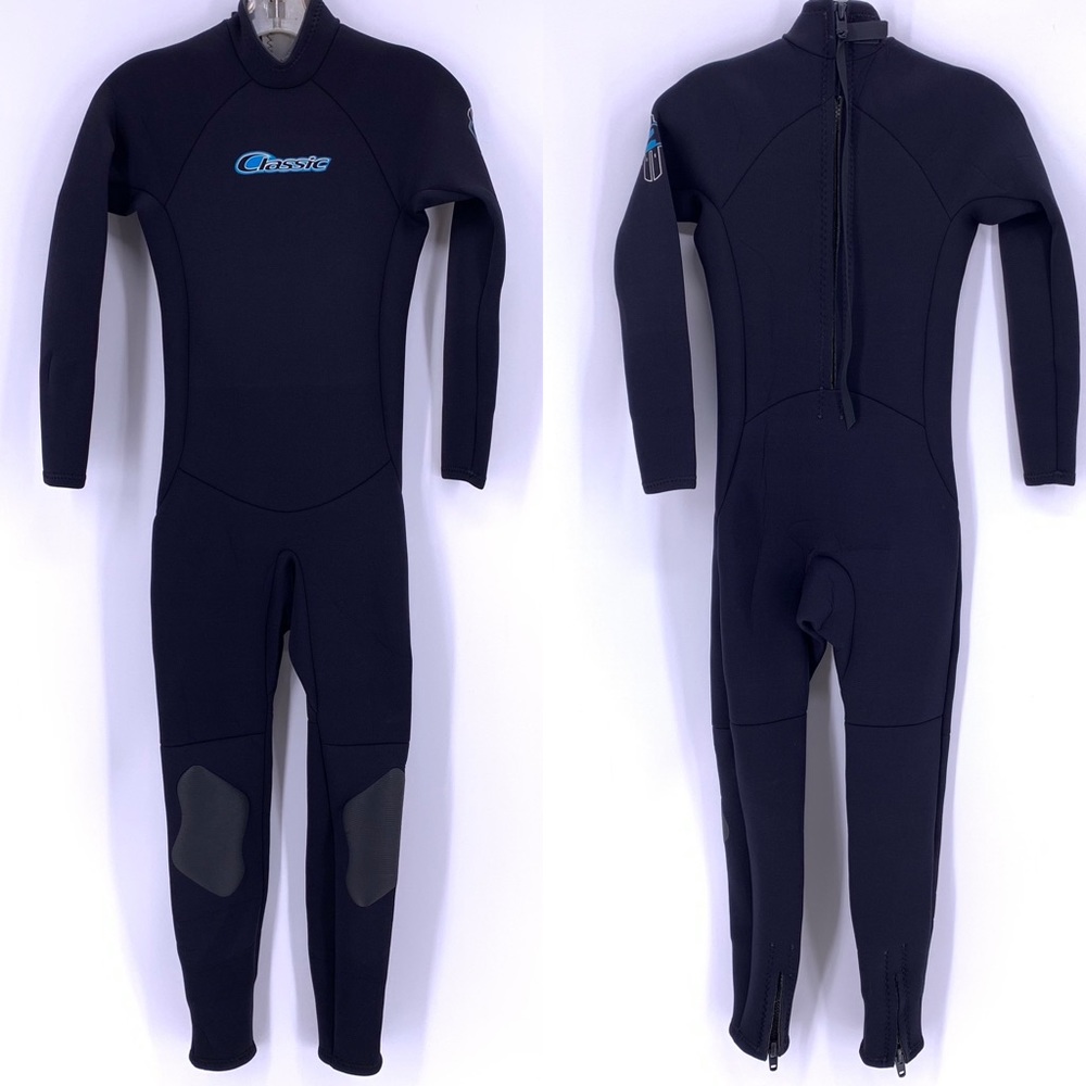 Aleeda Classic Kids XL Full Sz Wetsuit Black Mint